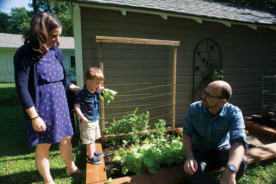 Leo has inherited his parents' love of good, locally grown food.